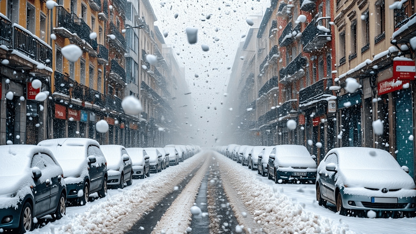La nieve en Madrid ya es una realidad: la AEMET activa los avisos a partir de esta hora