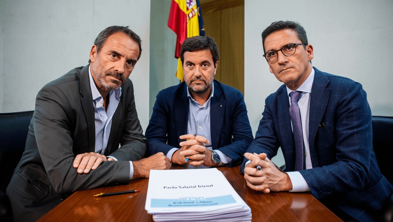 El Gobierno plantea a CCOO, UGT y CSIF un pacto salarial trienal con componentes fijos y variables