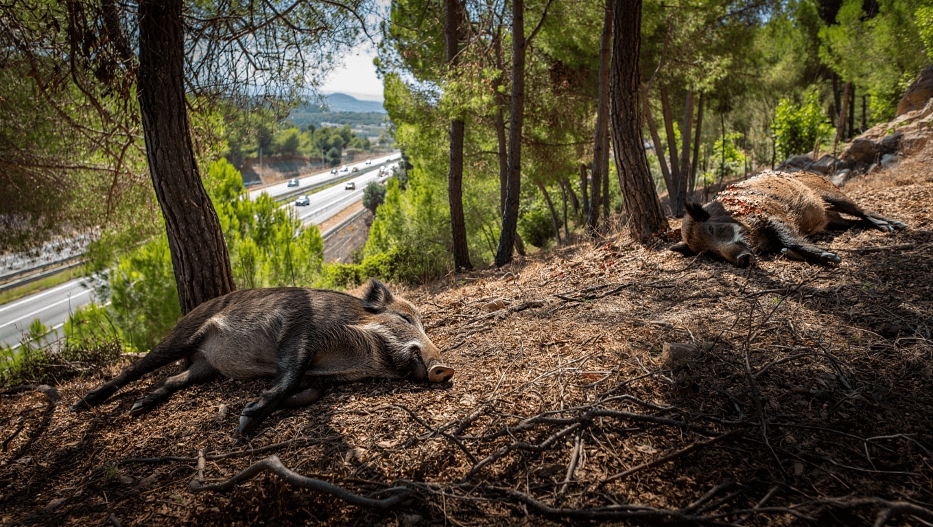 El virus de la peste porcina pudo haber llegado en una rueda de camión