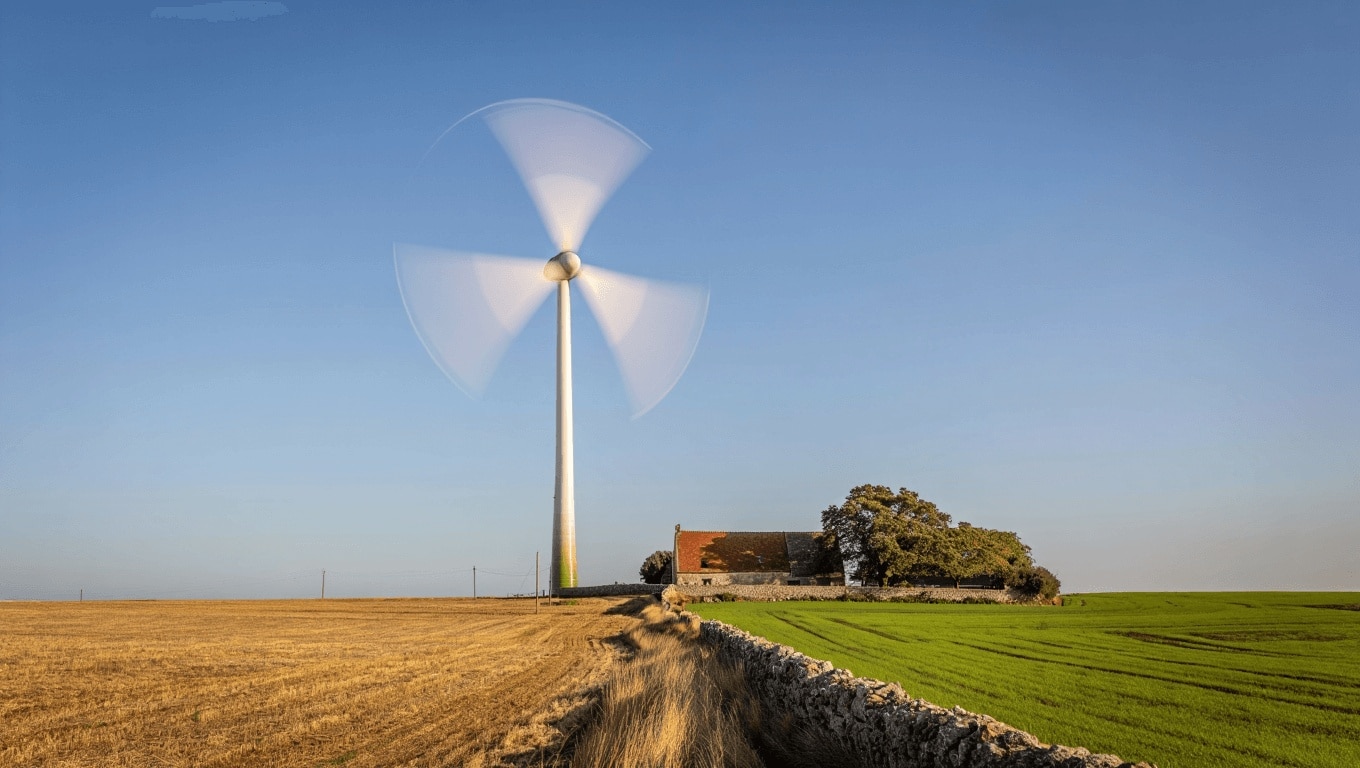 Planta eólica marina. Pixabay