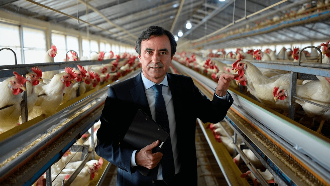 De empresario a avicultor, el nuevo negocio de José Elías: 6.200 gallinas que ponen 5.700 huevos diarios