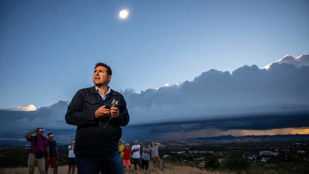 Samuel Biener, meteorólogo, sobre el eclipse del 12 de agosto: «Podría coincidir con un cambio de tiempo»