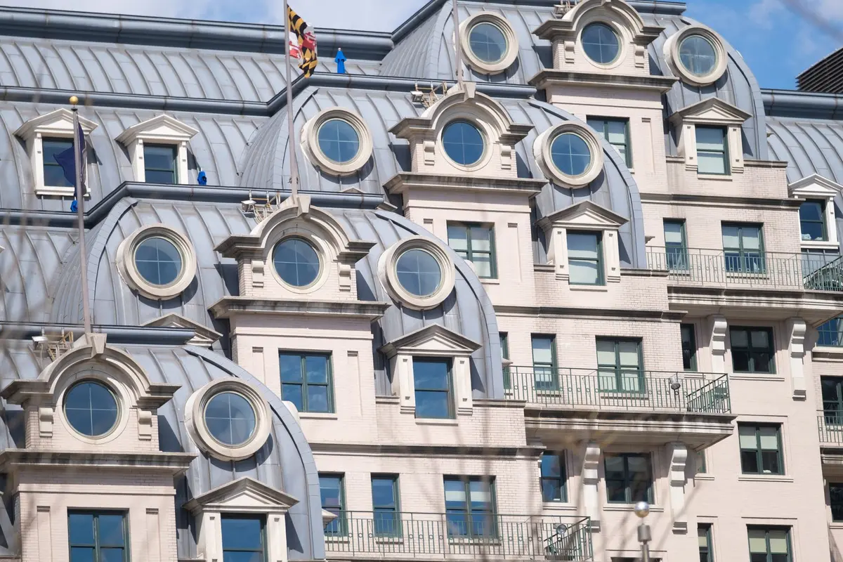 Edificio del Fondo Monetario Internacional en Washington, sede donde trabajó Ansón entre 2014 y 2022