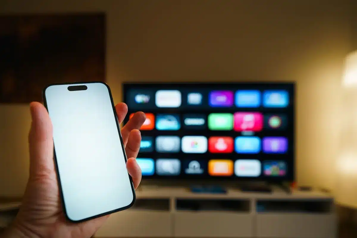 Plataforma de streaming en pantalla de televisión moderna representando cambios en el modelo de compensación