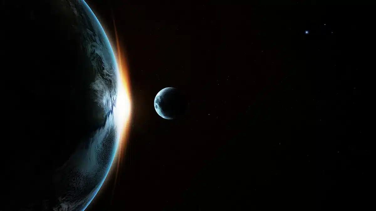 Diagrama simplificado de la Tierra en su órbita y el Sol